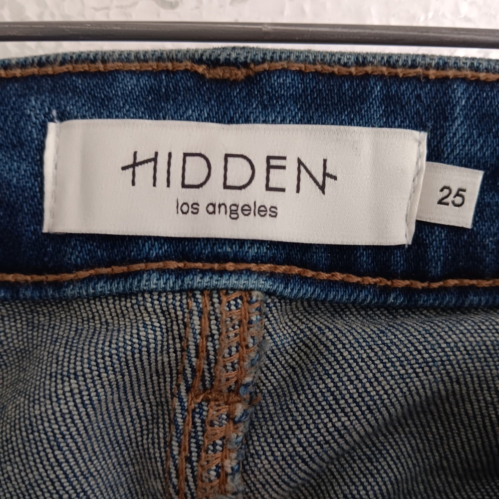 Hidden Jeans Happi Women 25 *28x33 Blue New Low Rise Wide leg Comfort Flare - Picture 5 of 11